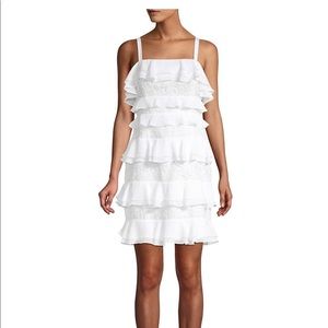 Lilly Pulitzer Olive Ruffle and Lace Tiered Dress